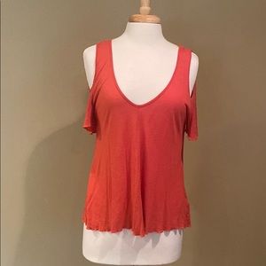 Free People Cold Shoulder Top Size XS